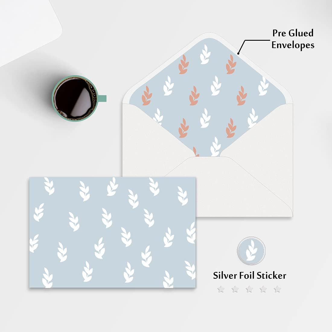 Blank Cards with Envelopes All Occasion 30-Blank Note Cards with Envelopes & Stickers | 4” x 6” Blank Greeting Cards Stationary Cards set | Assortment of Colored Stationary Plain Greeting Cards. - Image 2