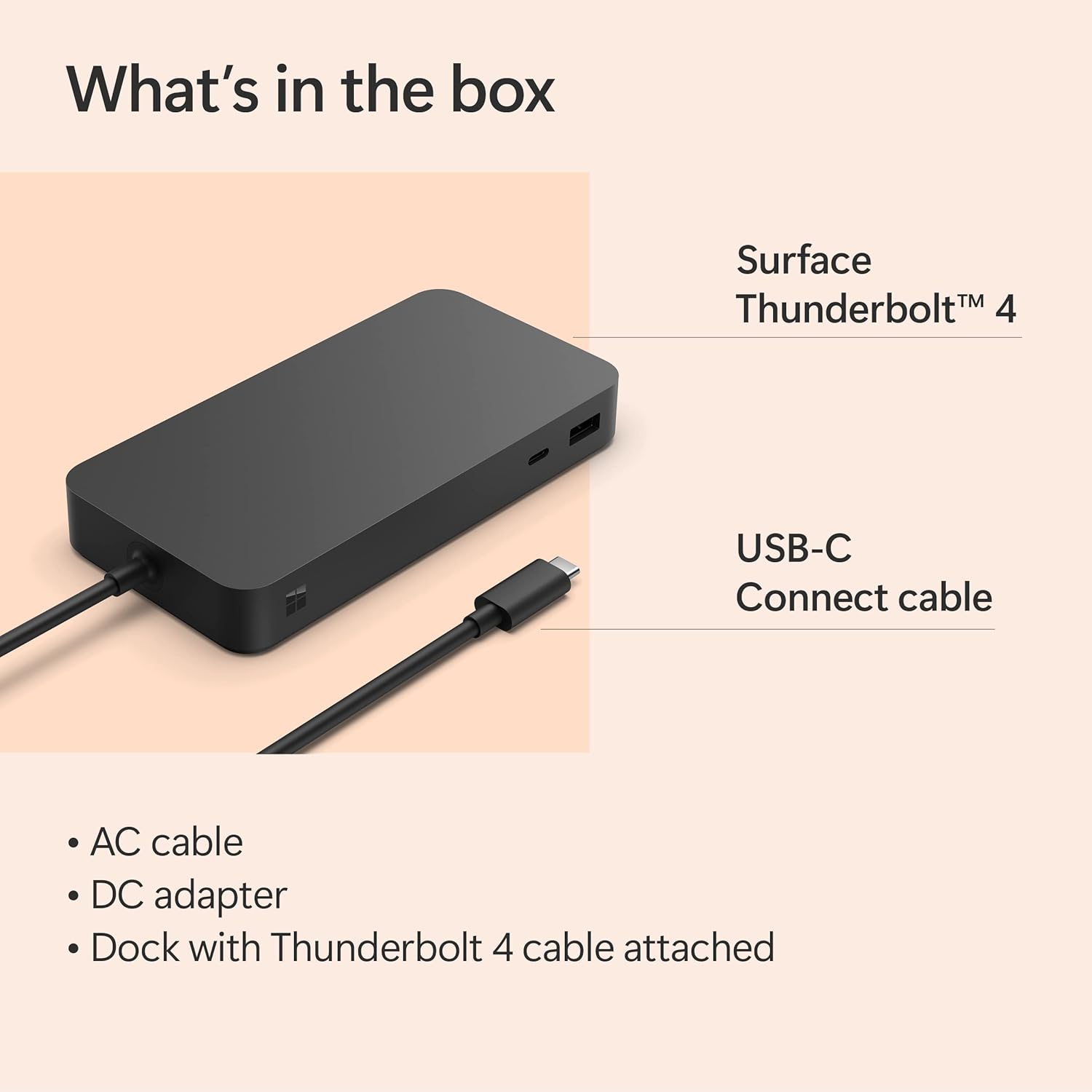 Microsoft Surface Thunderbolt 4 Dock - High-Speed Docking Station with Dual 4K Monitor Support - Image 7