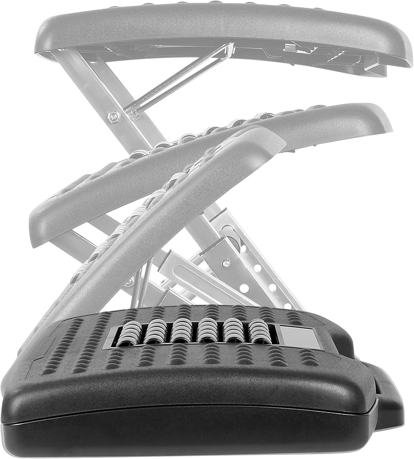 Mount-It! Adjustable Footrest with Massaging Bead | Adjustable Height and Tilt Office Foot Rest Stool for Under Desk Support | 5 Height Settings, 3 Tilt Settings | Black - Image 5