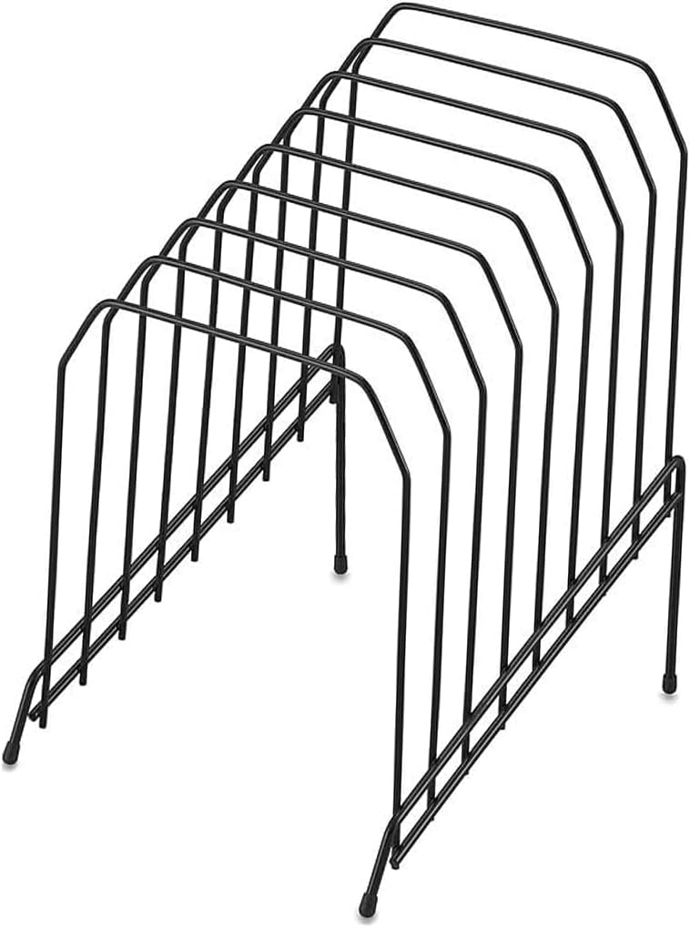 Staples; Metal Incline Desktop File Sorter, 8 Compartments, Black